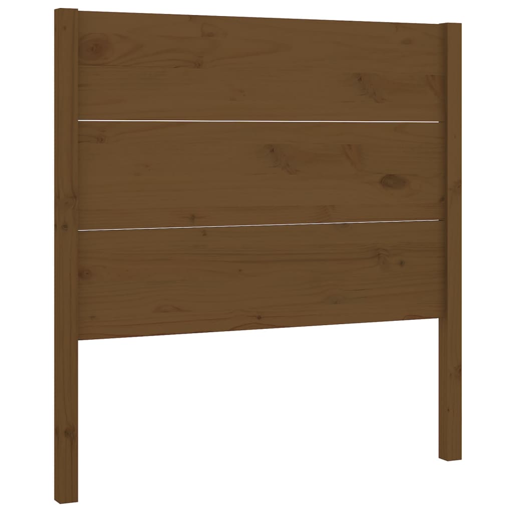 Uzglavlje smeđa boja meda 106 x 4 x 100 cm od masivne borovine