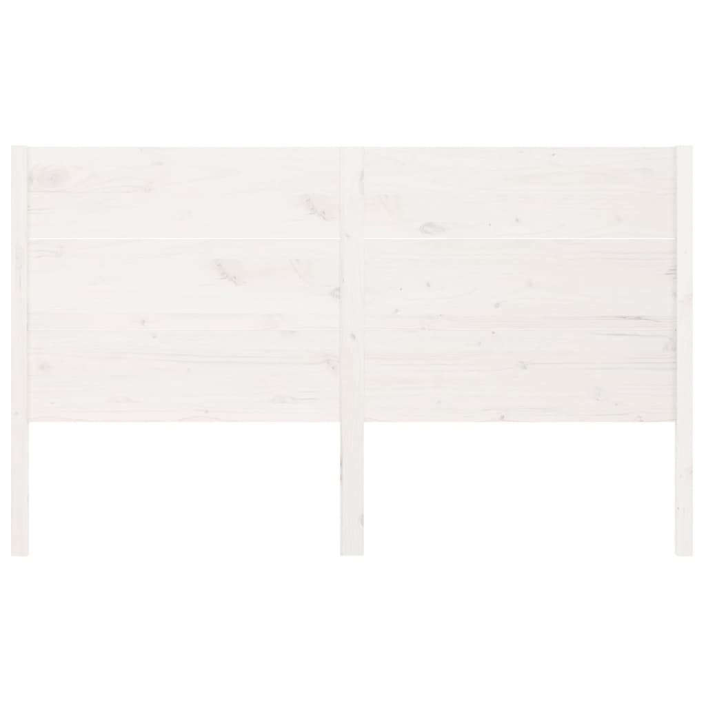Uzglavlje bijelo 206 x 4 x 100 cm od masivne borovine