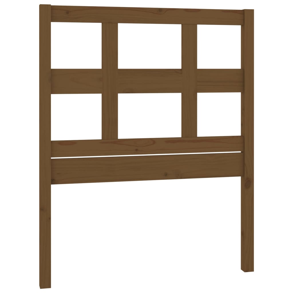 Uzglavlje za krevet boja meda 105,5x4x100 cm masivna borovina