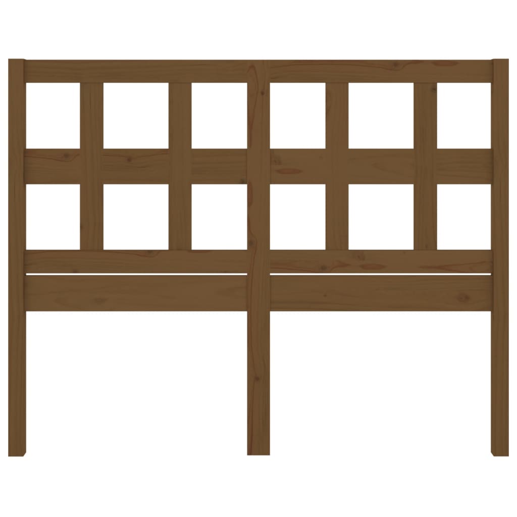 Uzglavlje za krevet boja meda 185,5x4x100 cm masivna borovina