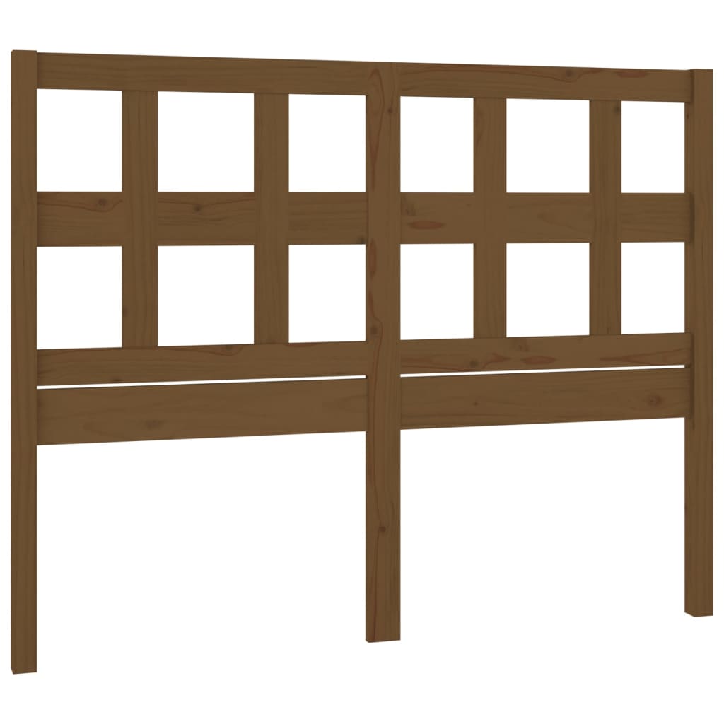 Uzglavlje za krevet boja meda 205,5x4x100 cm masivna borovina