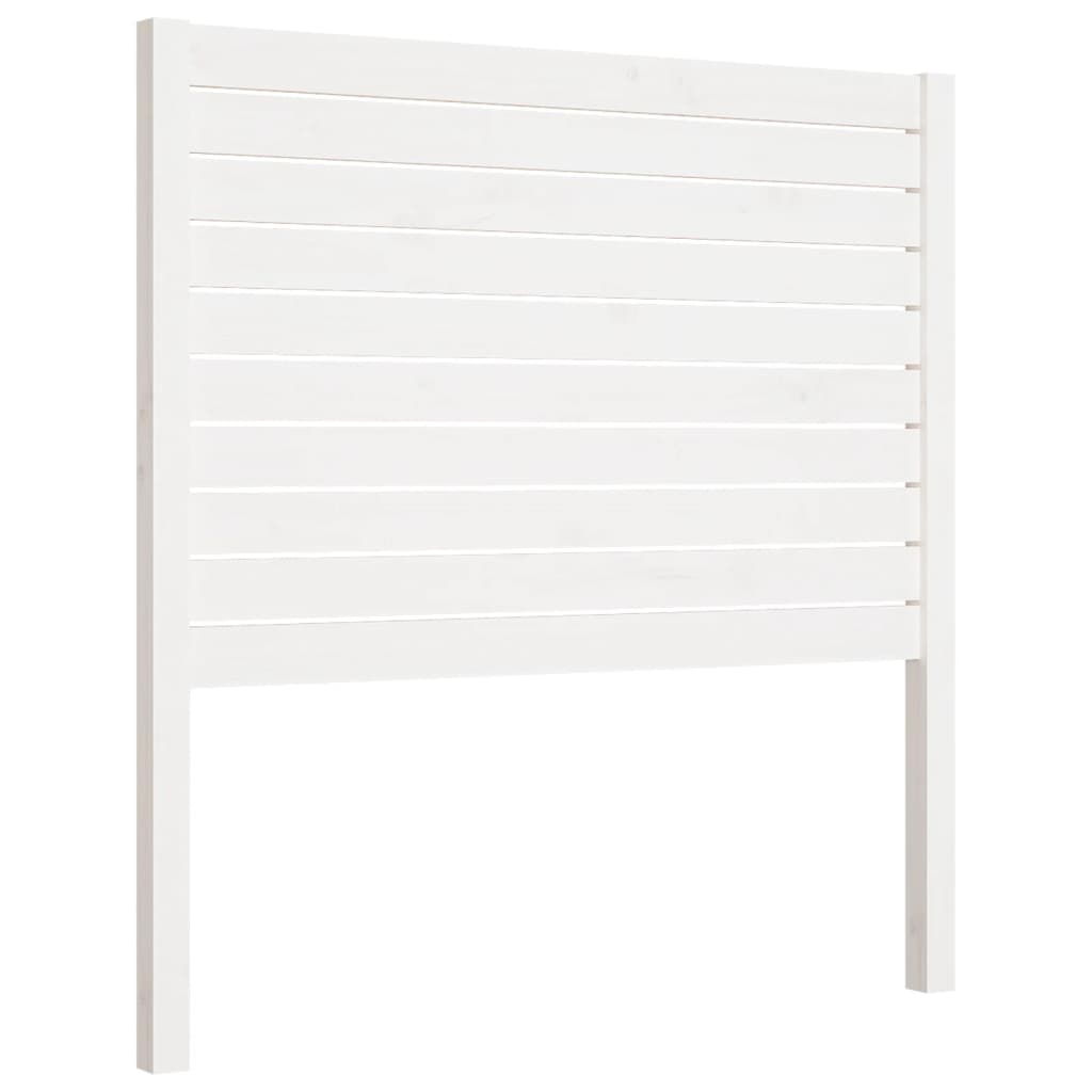 Uzglavlje za krevet bijelo 81 x 4 x 100 cm od masivne borovine