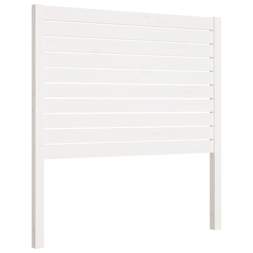 Uzglavlje za krevet bijelo 96 x 4 x 100 cm od masivne borovine