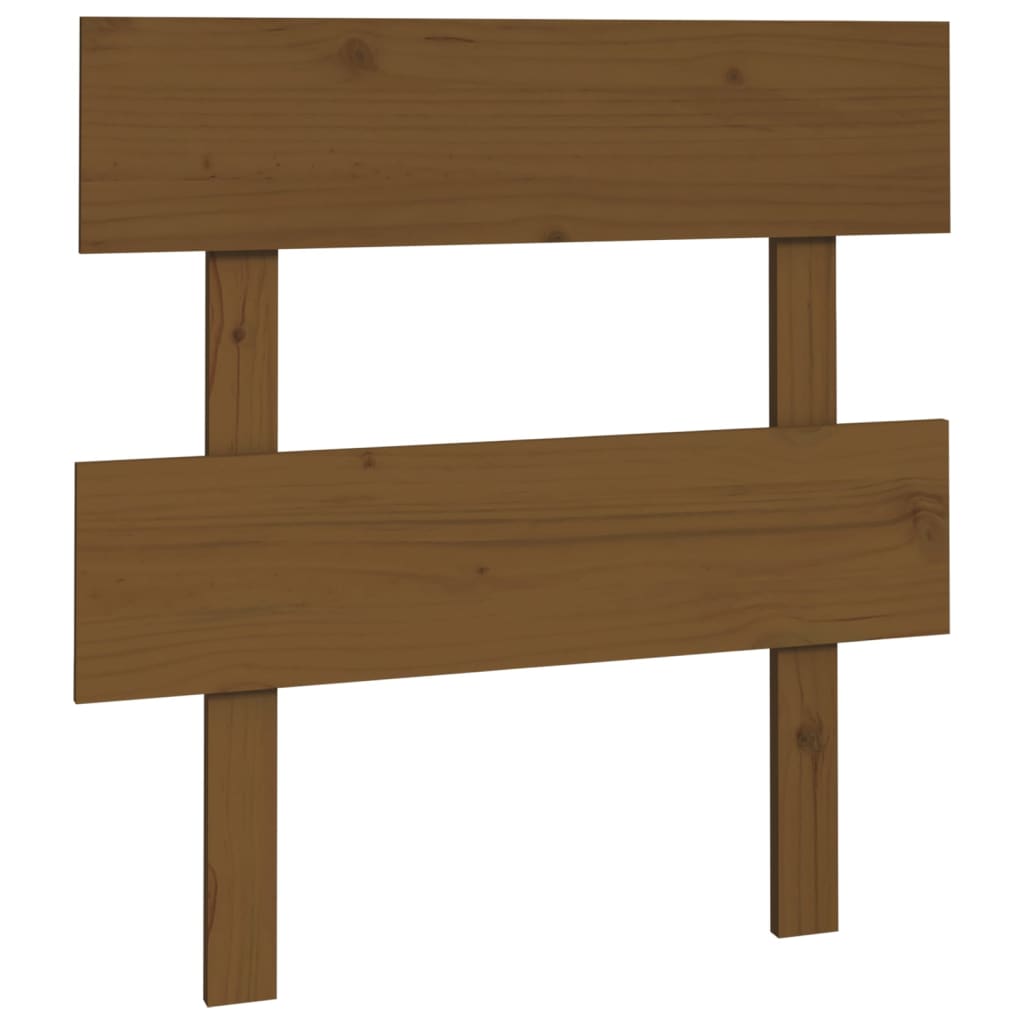 Uzglavlje za krevet boja meda 103,5x3x81 cm masivna borovina