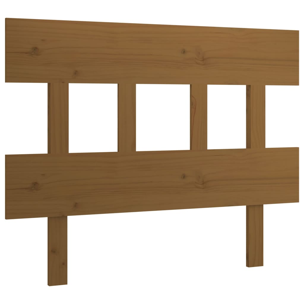 Uzglavlje za krevet boja meda 103,5x3x81 cm masivna borovina