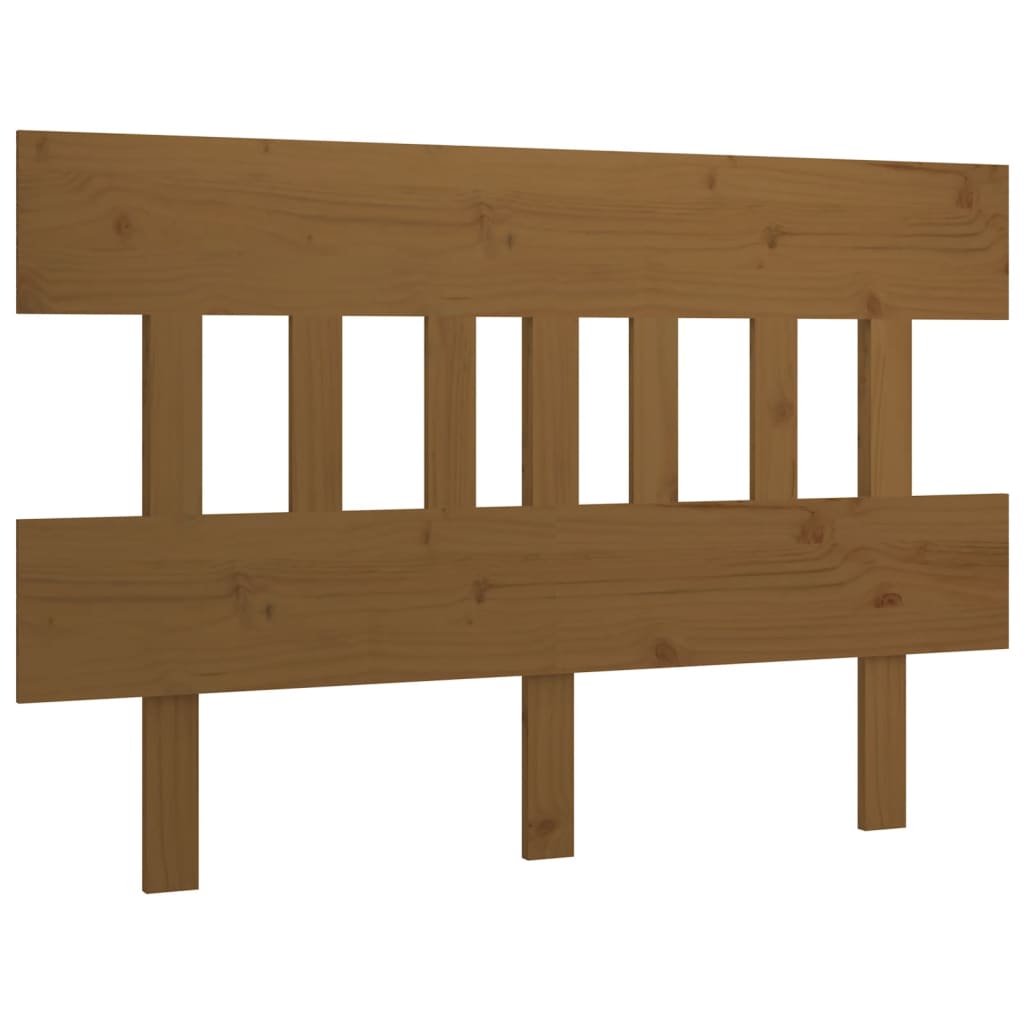 Uzglavlje za krevet boja meda 138,5x3x81 cm masivna borovina