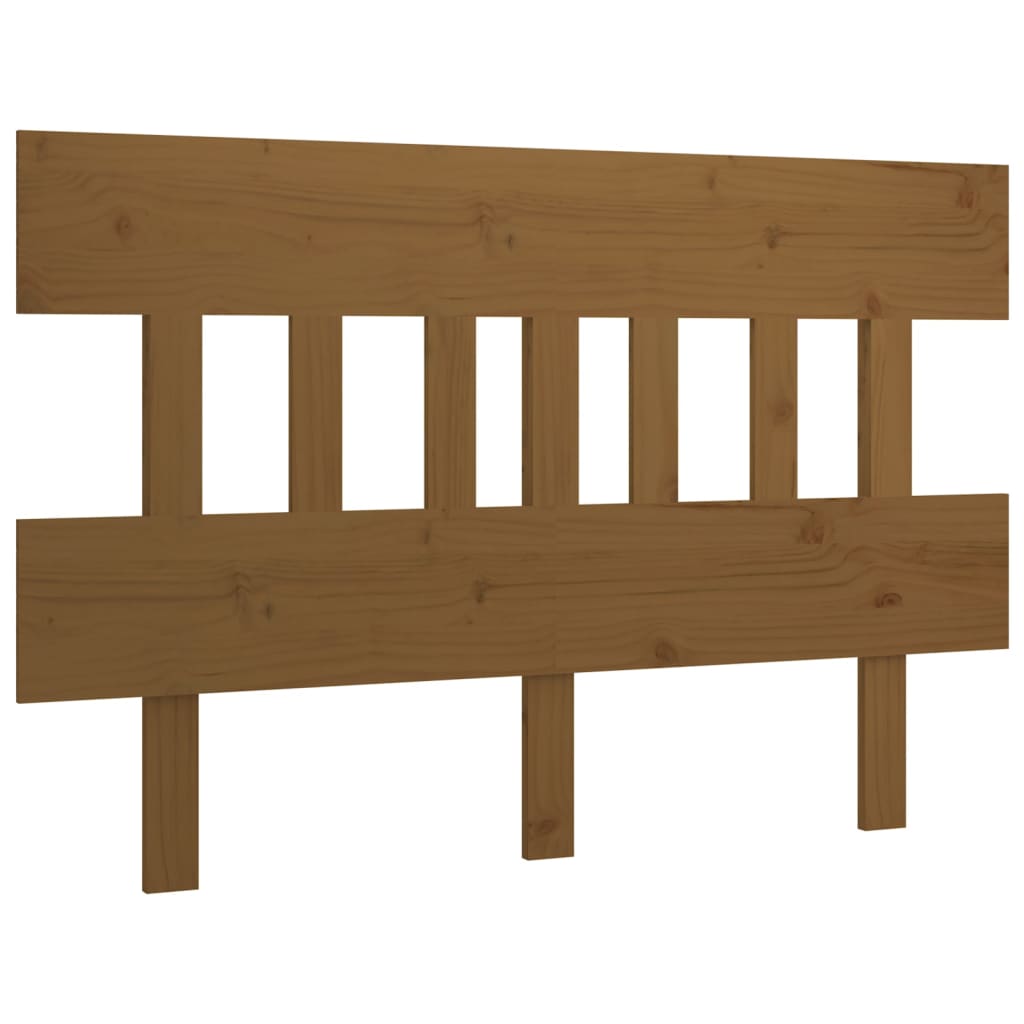 Uzglavlje za krevet boja meda 183,5x3x81 cm masivna borovina