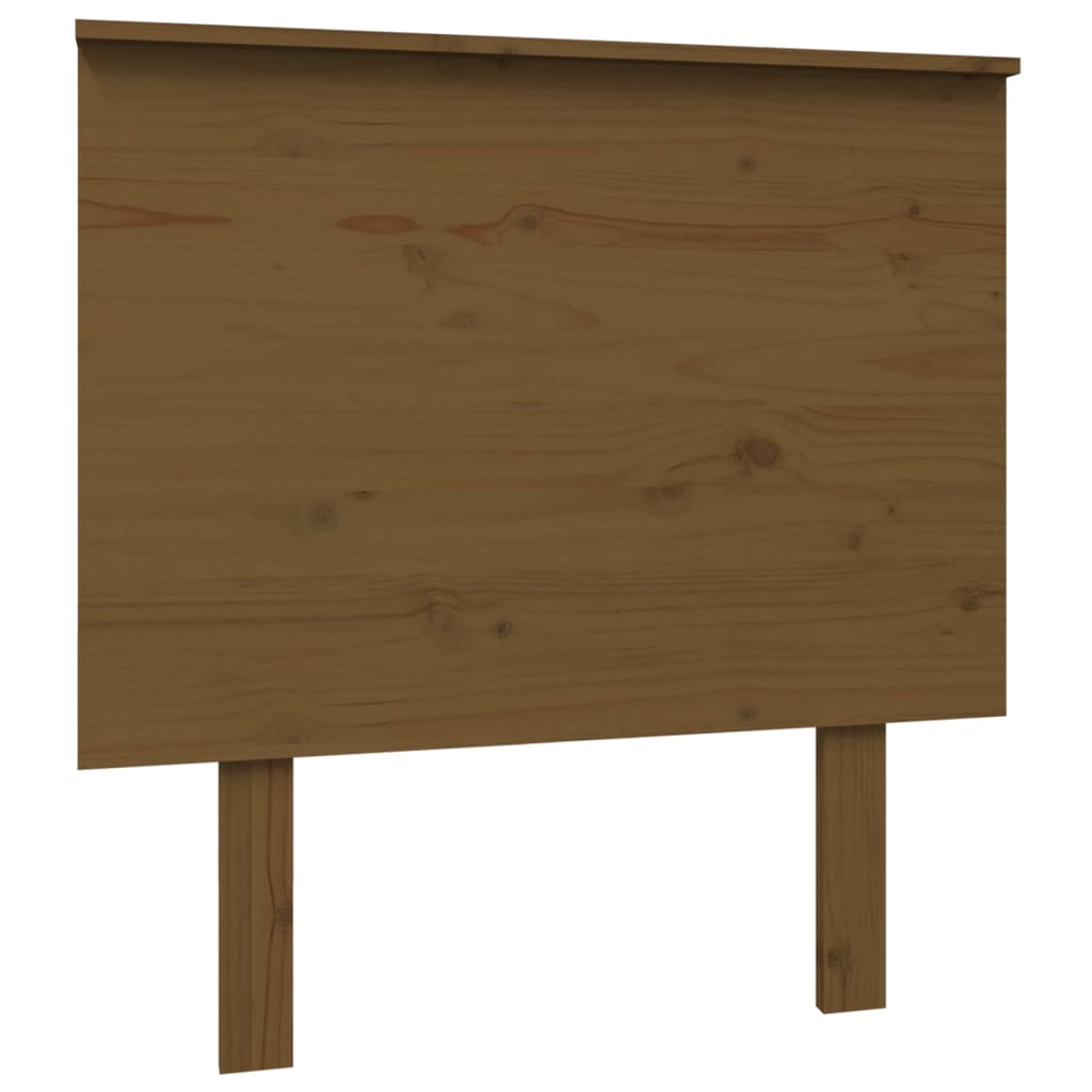 Uzglavlje za krevet boja meda 79x6x82,5 cm od masivne borovine