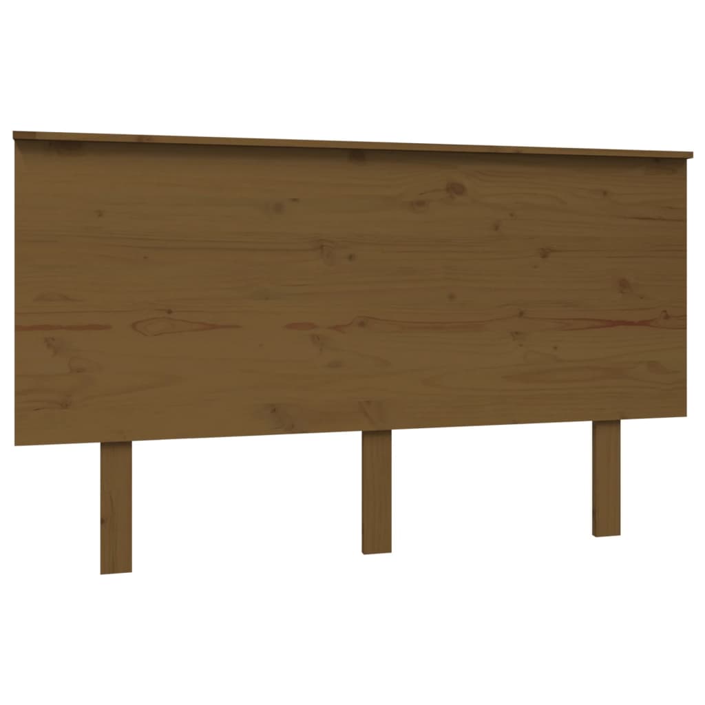 Uzglavlje za krevet boja meda 139x6x82,5 cm od masivne borovine