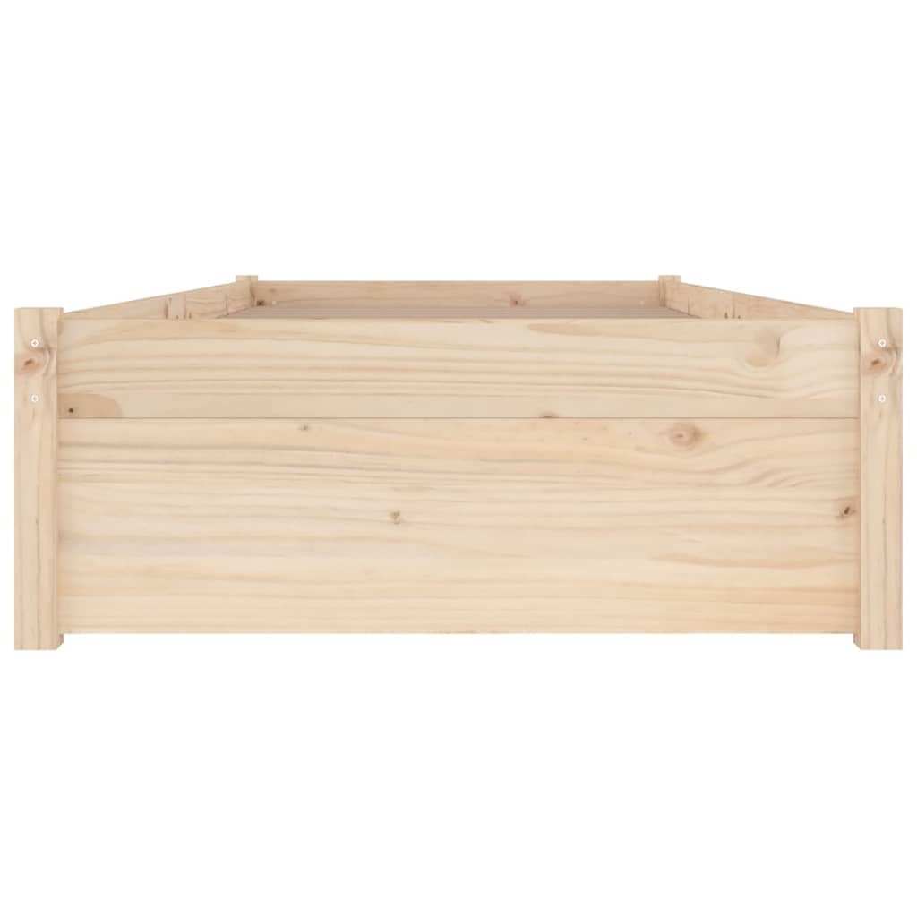 Okvir za krevet s ladicama 75 x 190 cm jednokrevetni