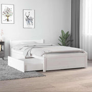 Okvir za krevet s ladicama bijeli 90 x 190 cm jednokrevetni