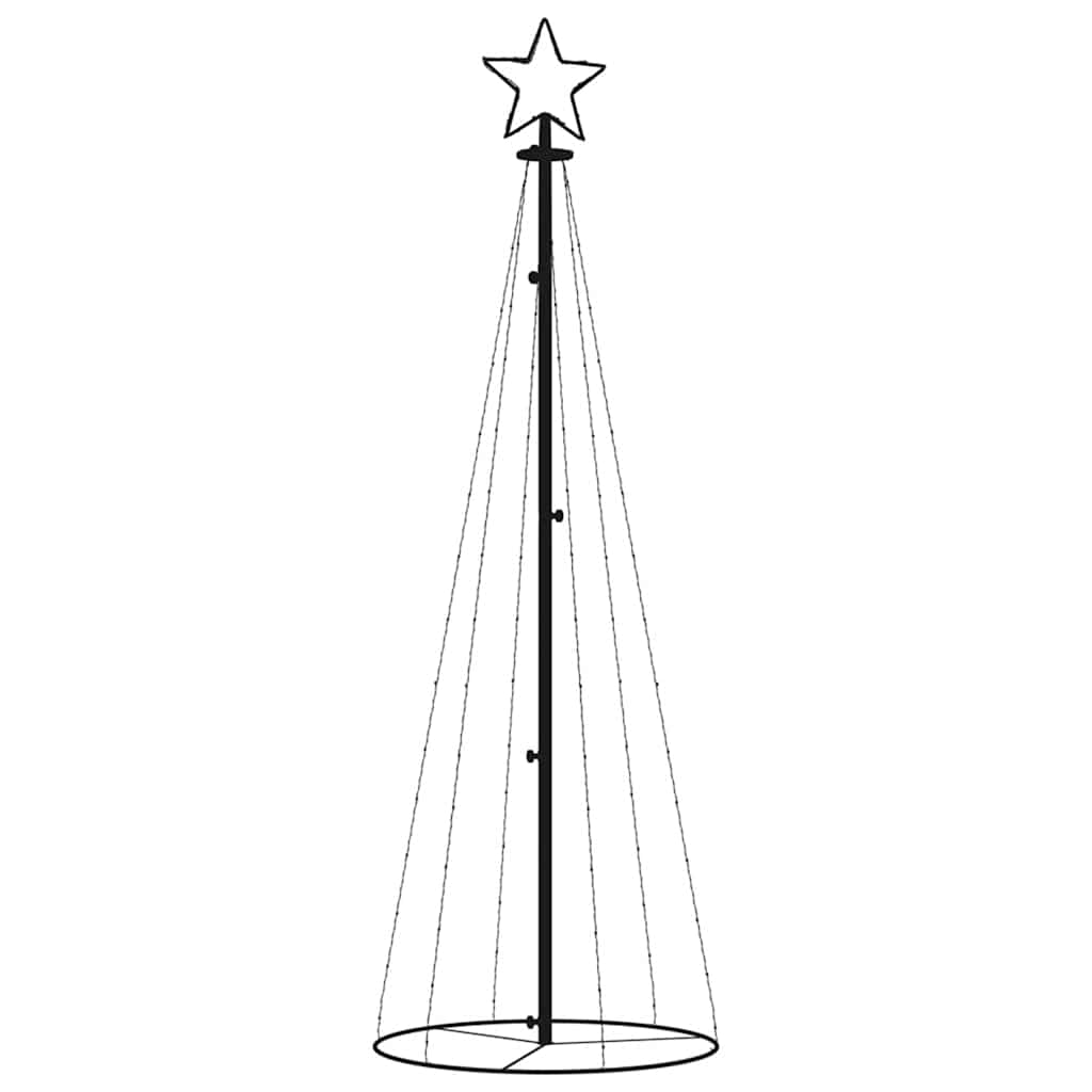 Stožasto božićno drvce toplo bijelo 108 LED žarulja 70 x 180 cm
