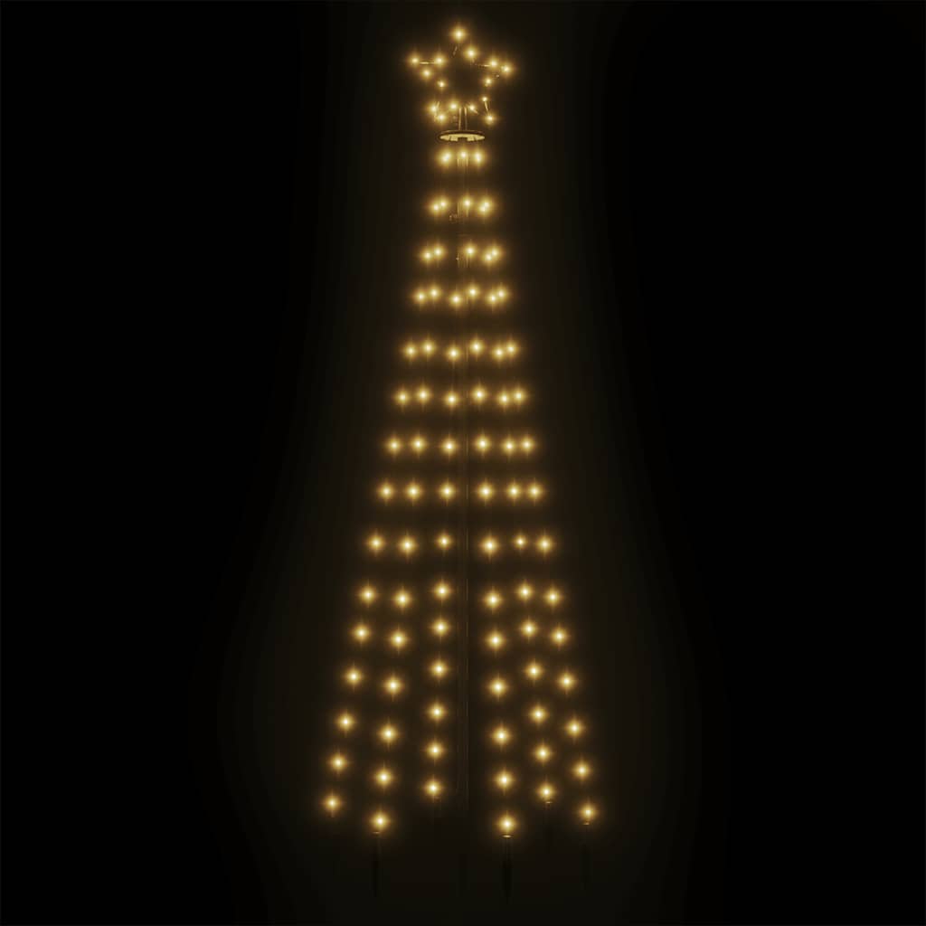 Stožasto božićno drvce toplo bijelo 108 LED žarulja 70 x 180 cm