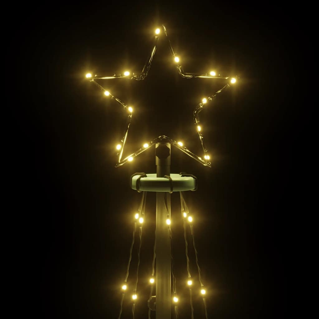 Stožasto božićno drvce toplo bijelo 108 LED žarulja 70 x 180 cm