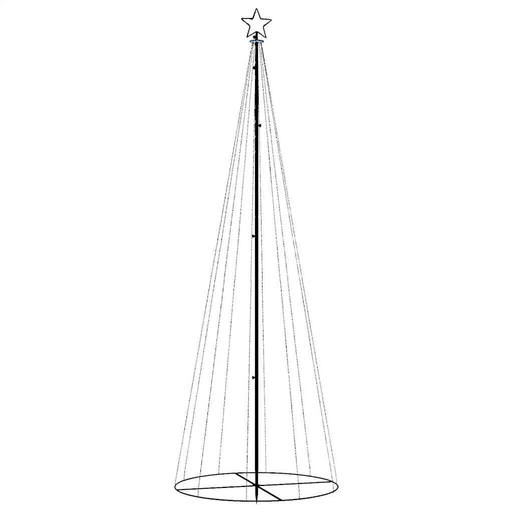 Stožasto božićno drvce toplo bijelo 310 LED žarulja 100x300 cm