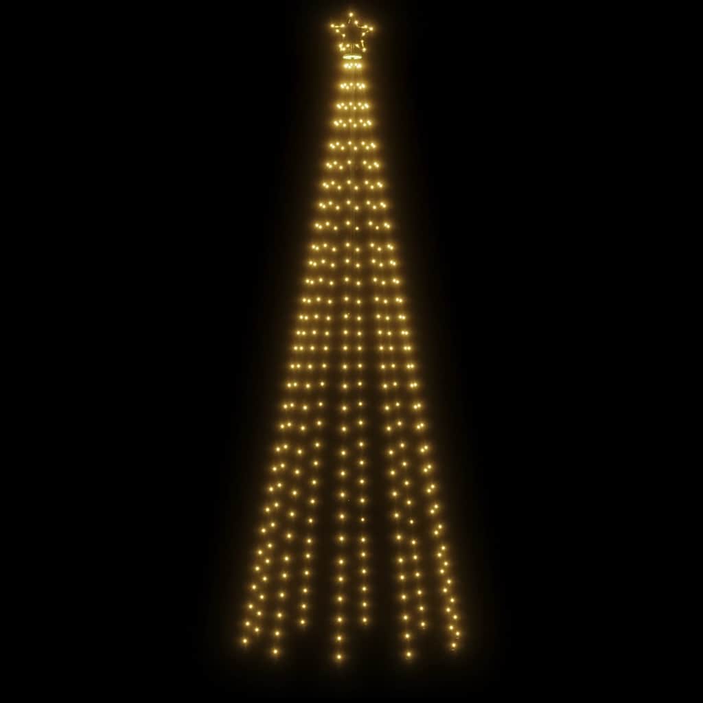Stožasto božićno drvce toplo bijelo 310 LED žarulja 100x300 cm