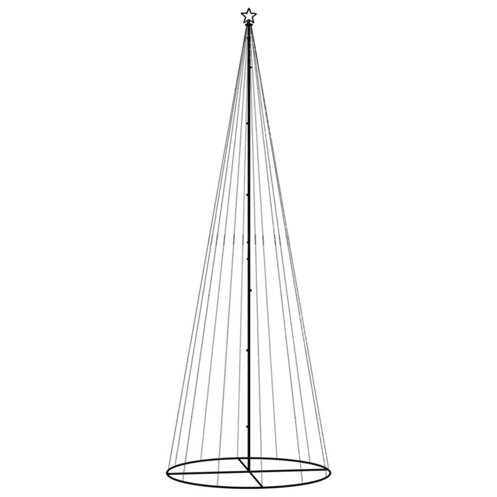 Stožasto božićno drvce šareno 732 LED žarulje 160 x 500 cm