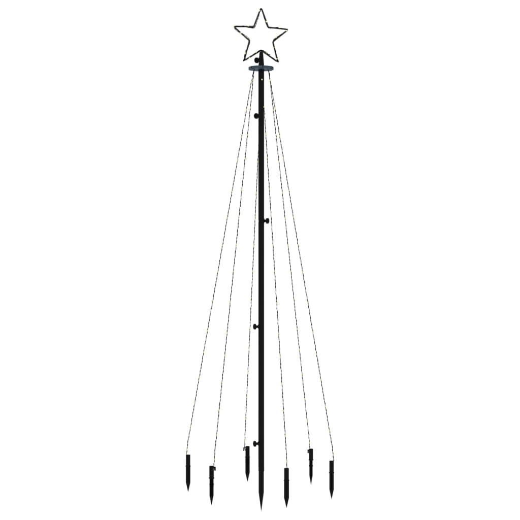 Božićno drvce sa šiljkom i 108 hladne bijele LED žarulja 180 cm