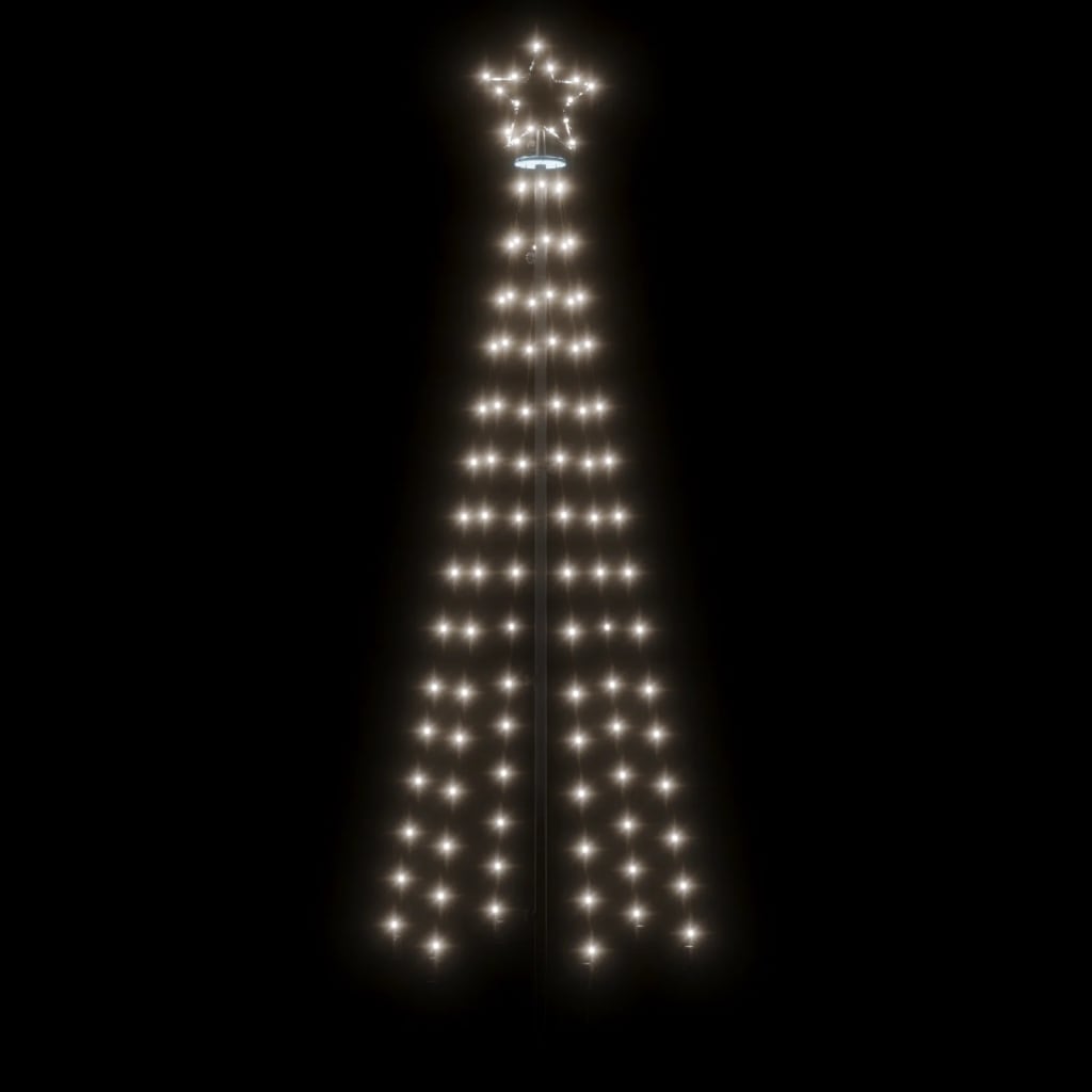 Božićno drvce sa šiljkom i 108 hladne bijele LED žarulja 180 cm