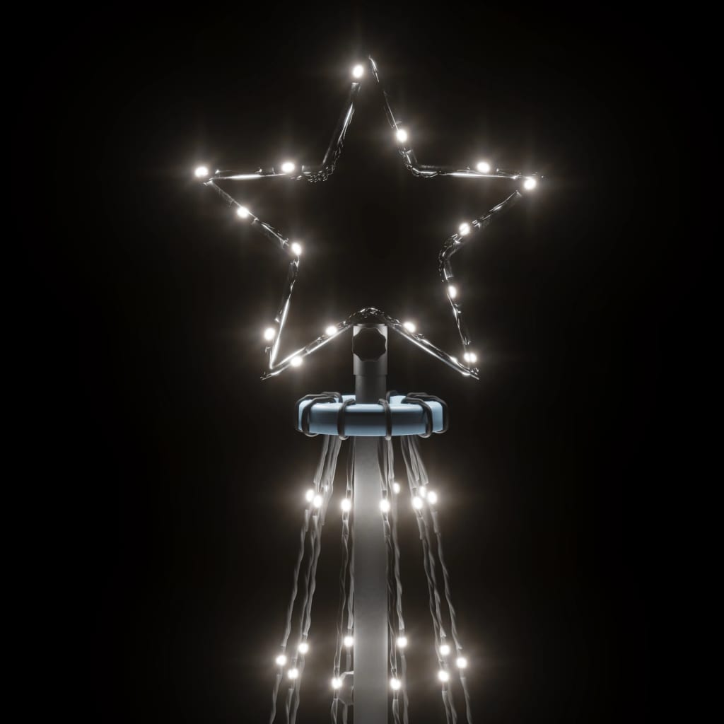 Božićno drvce sa šiljkom i 108 hladne bijele LED žarulja 180 cm