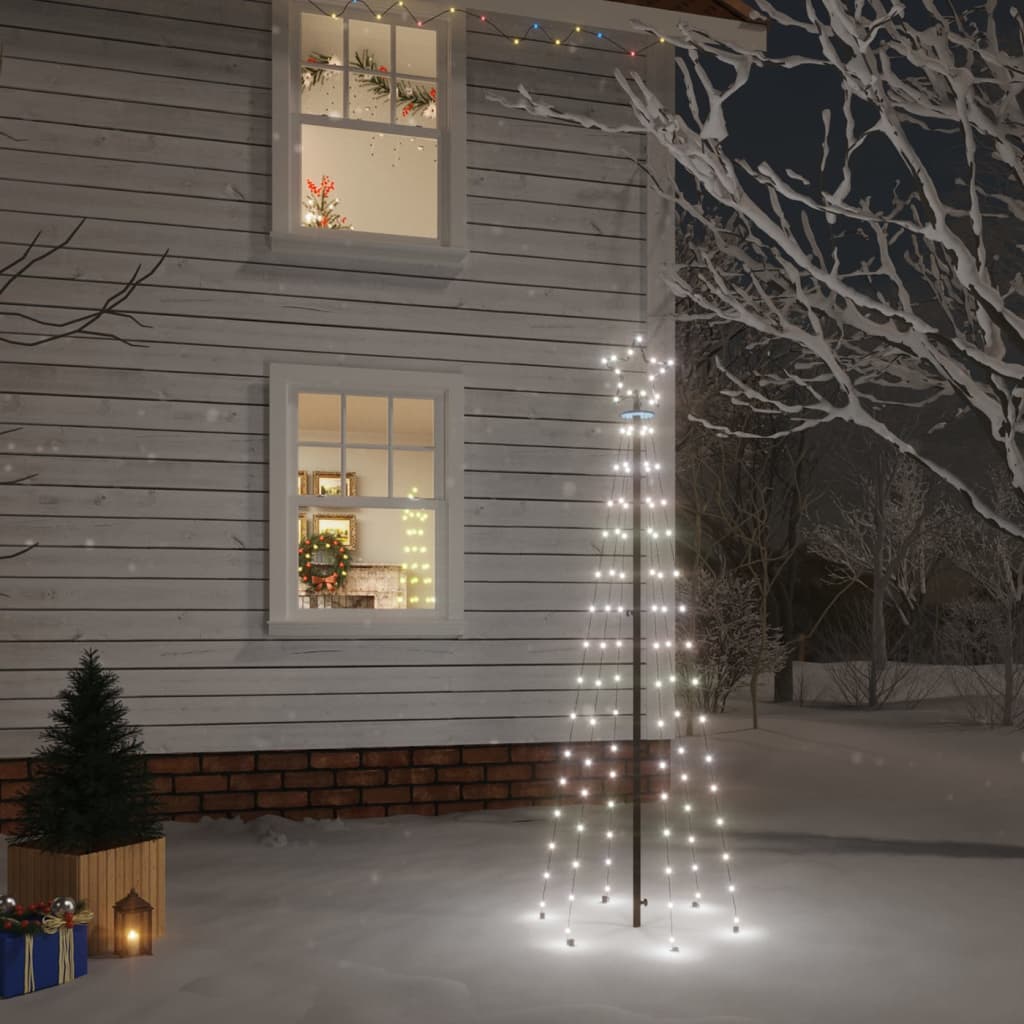 Božićno drvce sa šiljkom i 108 hladne bijele LED žarulja 180 cm