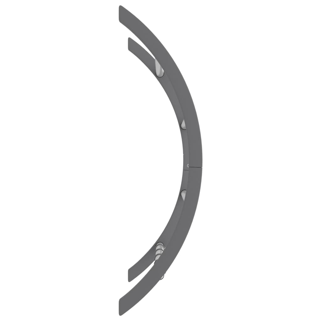 Stalak za ručnike s kukama srebrni 56 x 16 x 72 cm aluminijski