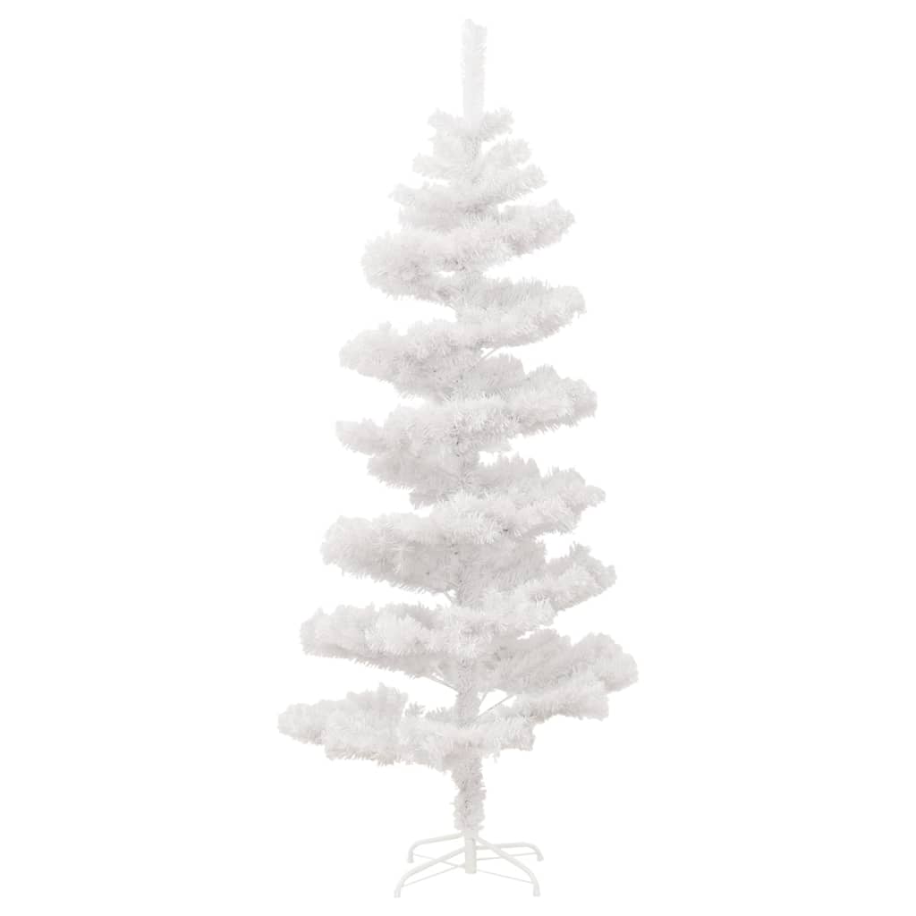 Spiralno osvijetljeno božićno drvce sa stalkom bijelo 150cm PVC