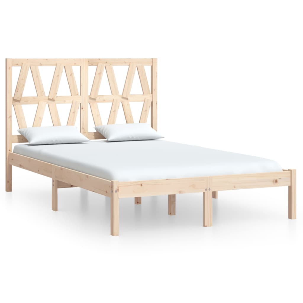 Okvir za krevet od masivne borovine 135 x 190 cm bračni