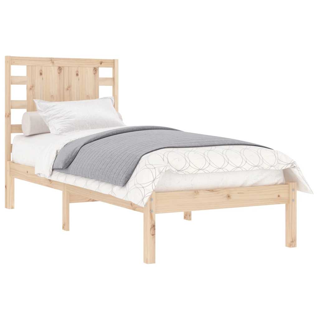 Okvir za krevet od masivnog drva 90 x 190 cm jednokrevetni