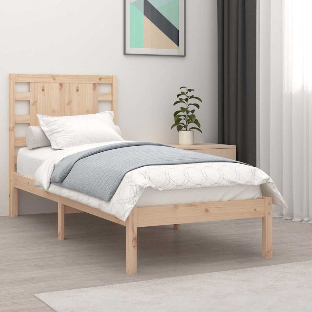 Okvir za krevet od masivnog drva 90 x 190 cm jednokrevetni