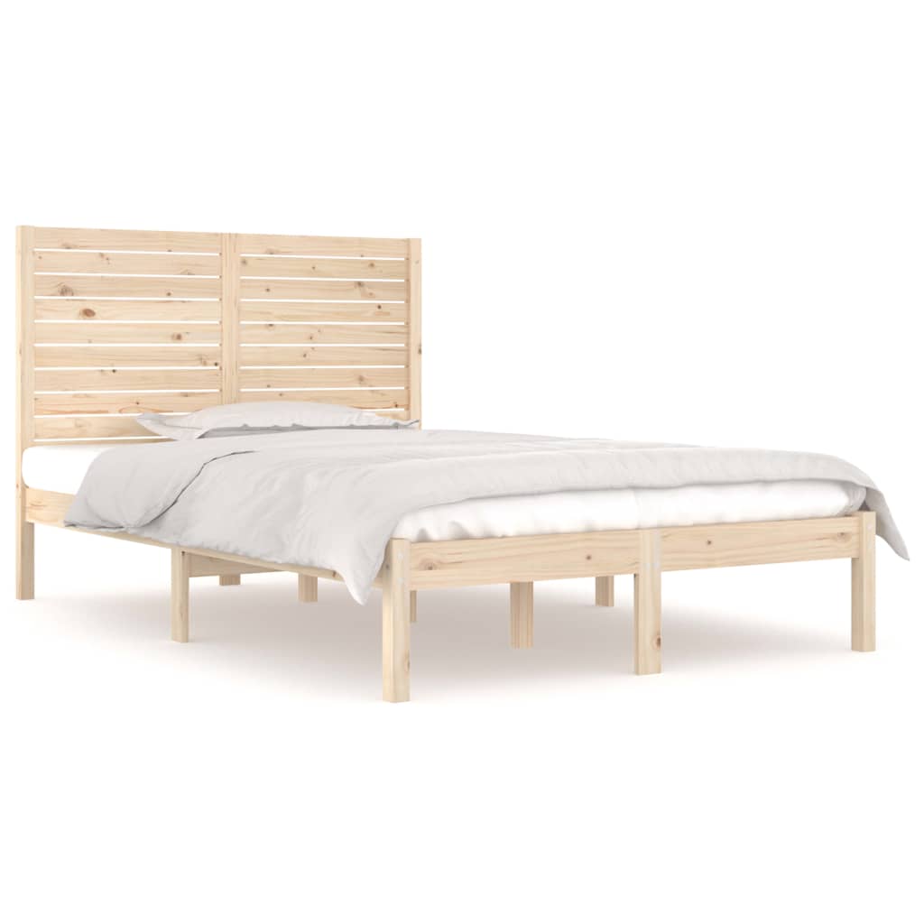 Okvir za krevet od masivnog drva 135 x 190 cm bračni