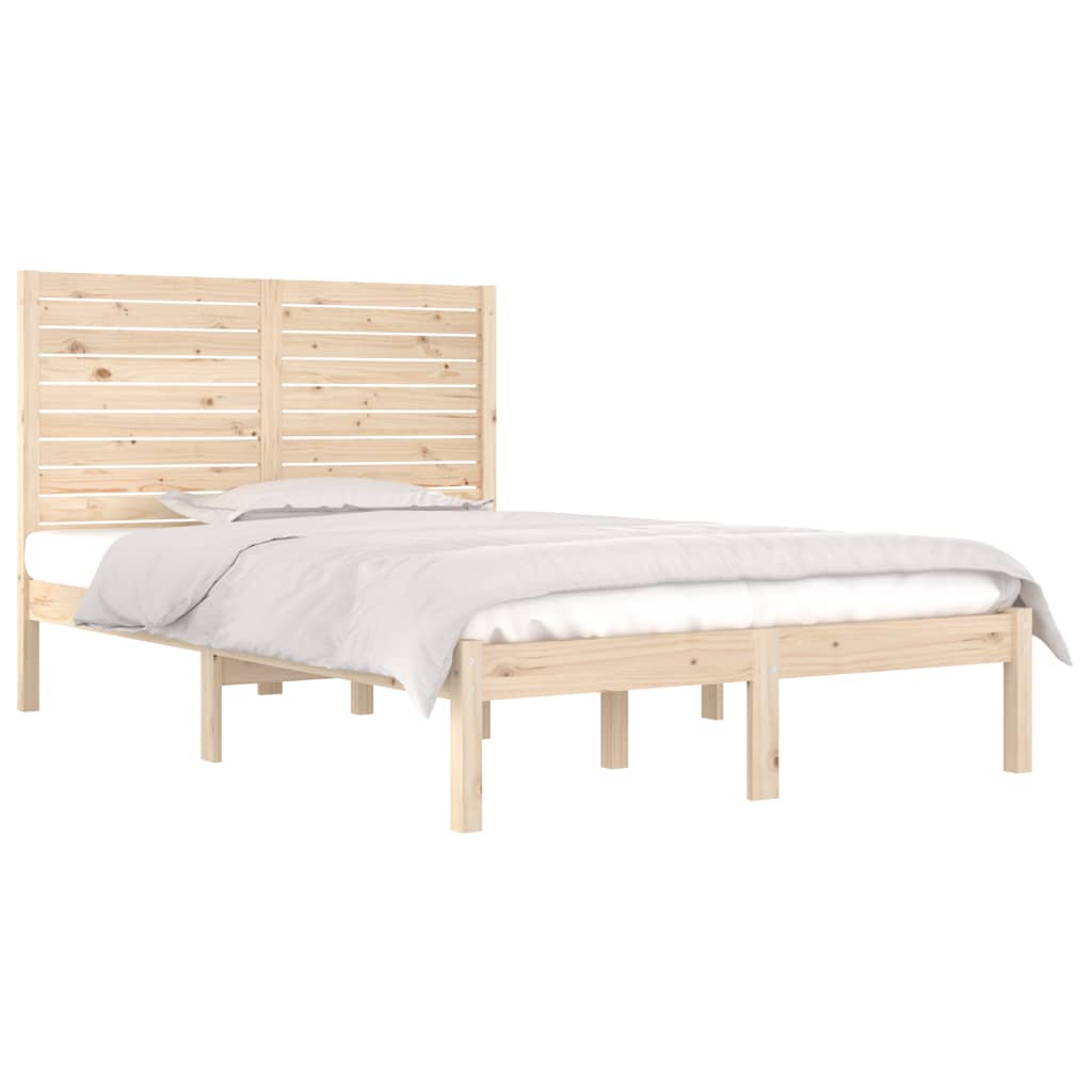 Okvir za krevet od masivnog drva 135 x 190 cm bračni