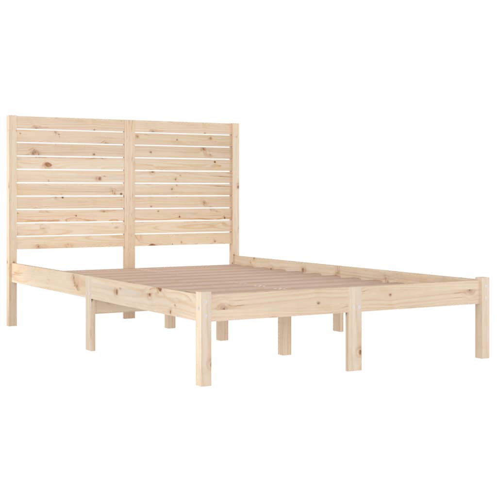Okvir za krevet od masivnog drva 135 x 190 cm bračni