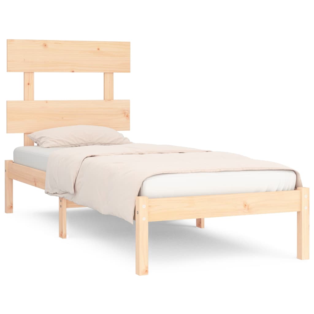 Okvir za krevet od masivnog drva 90 x 190 cm jednokrevetni