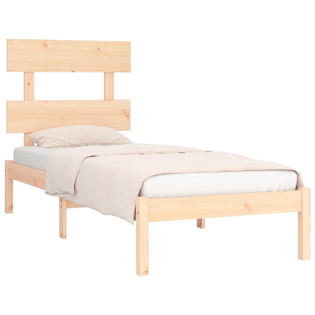 Okvir za krevet od masivnog drva 90 x 190 cm jednokrevetni