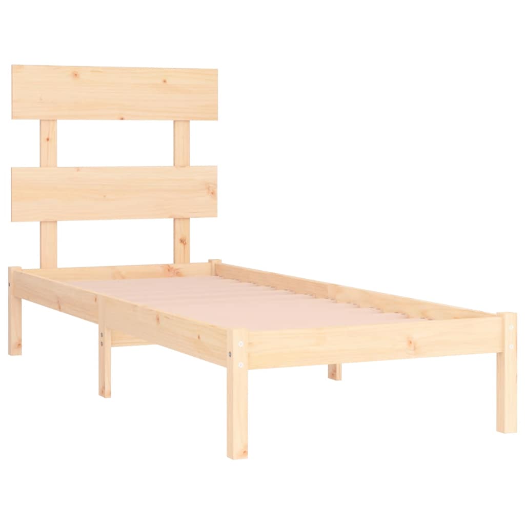 Okvir za krevet od masivnog drva 90 x 190 cm jednokrevetni