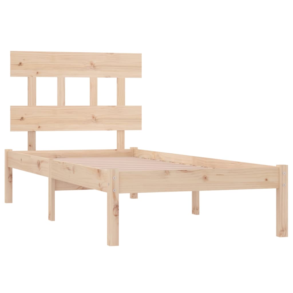 Okvir za krevet od masivnog drva 90 x 190 cm jednokrevetni
