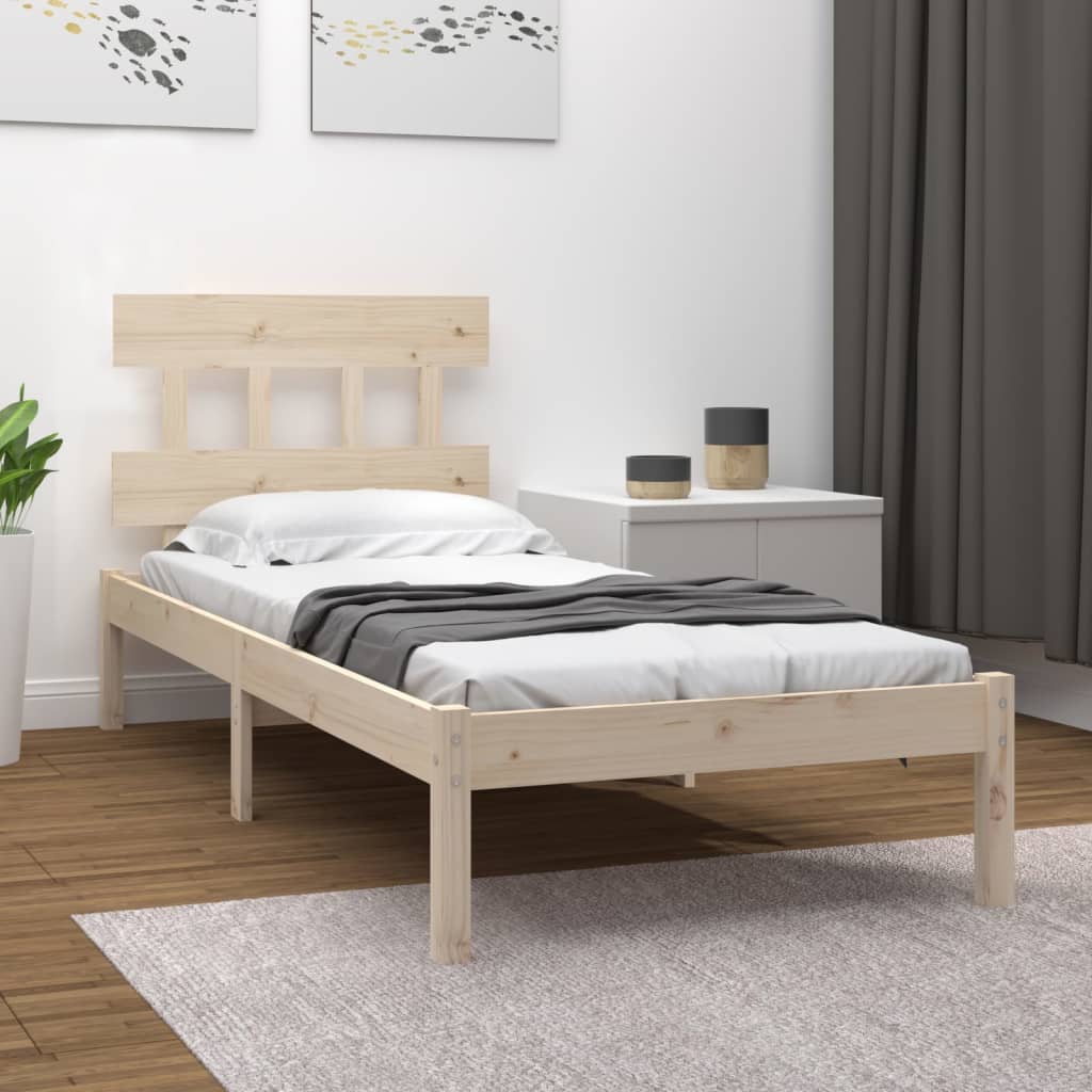 Okvir za krevet od masivnog drva 90 x 190 cm jednokrevetni