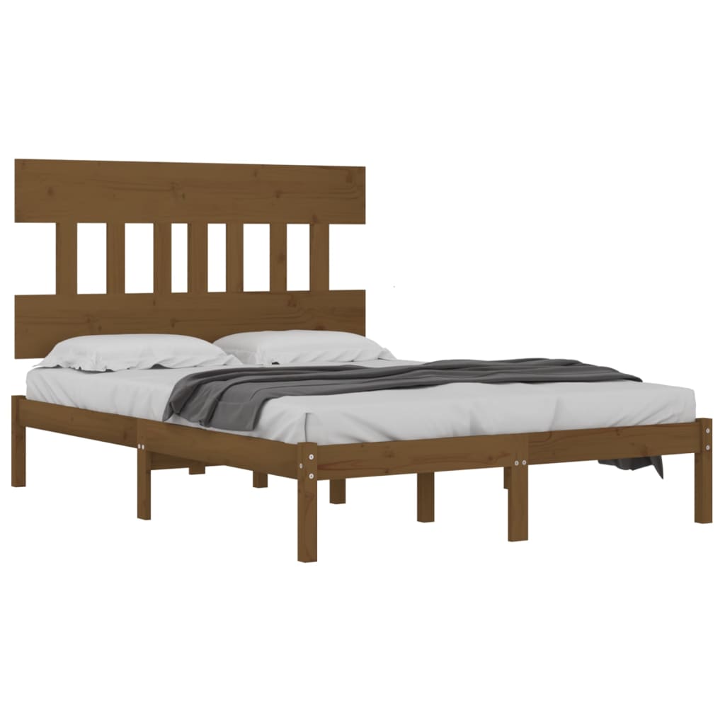 Okvir za krevet od masivne borovine boja meda 200 x 200 cm