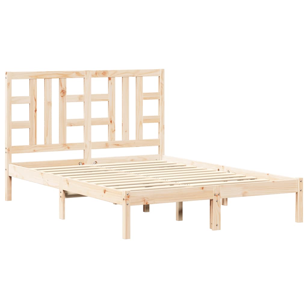 Okvir za krevet od masivnog drva 135 x 190 cm bračni