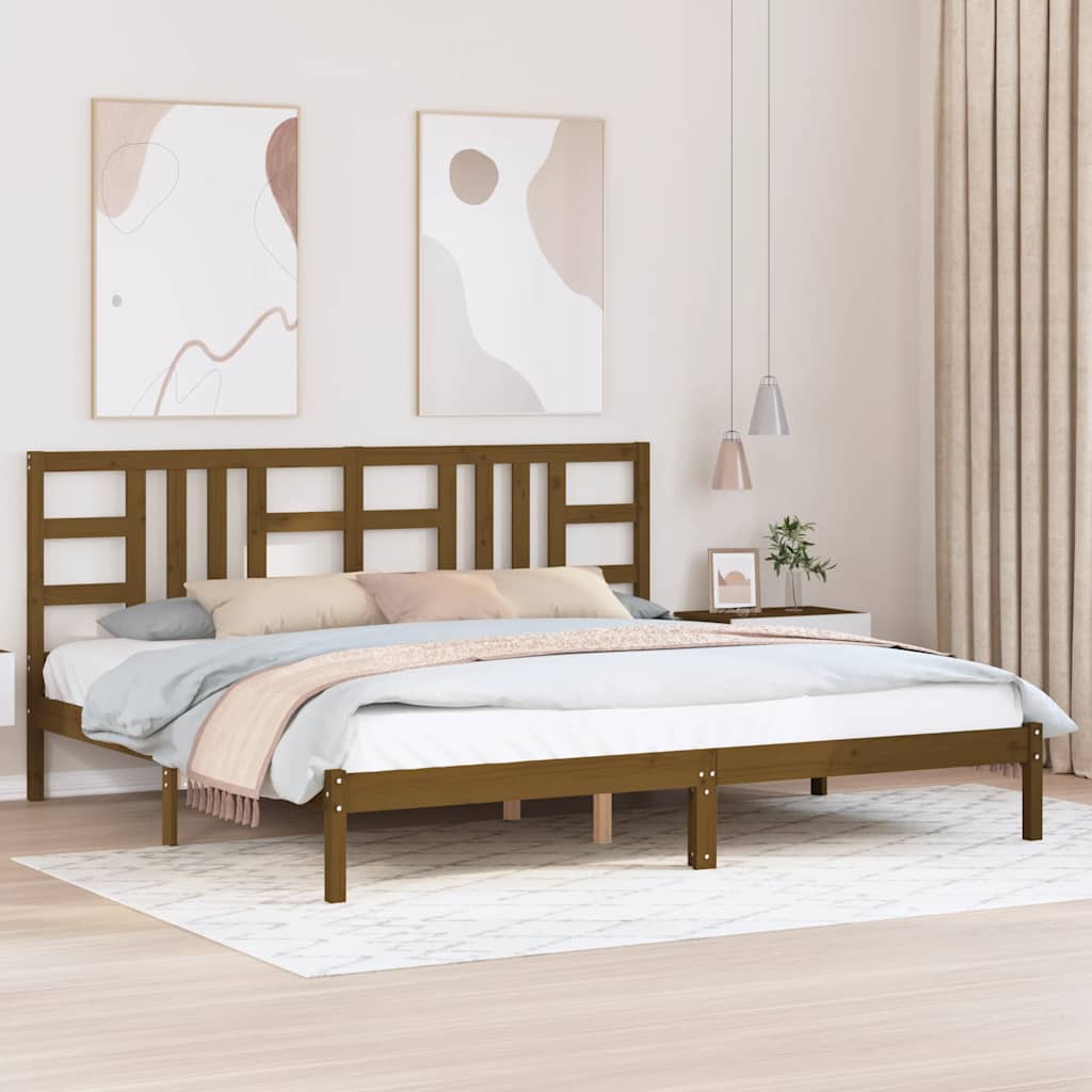 Okvir za krevet od masivne borovine boja meda 200 x 200 cm