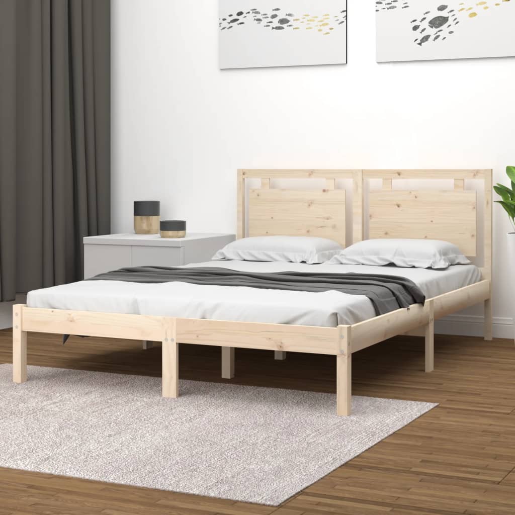 Okvir za krevet od masivnog drva 120 x 200 cm