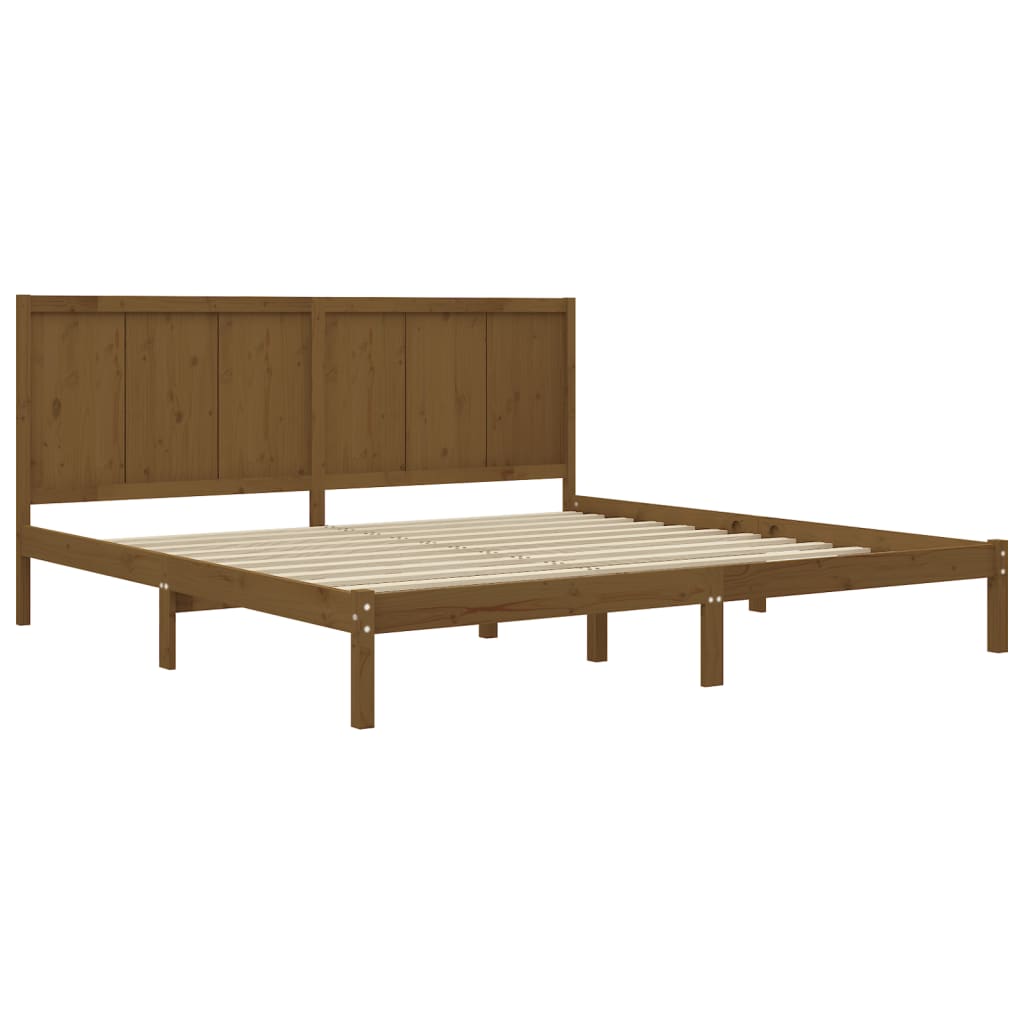 Okvir za krevet od masivne borovine boja meda 200 x 200 cm