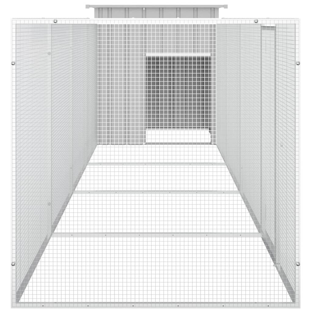 Kavez za kokoši sivi 500x91x100 cm od pocinčanog čelika