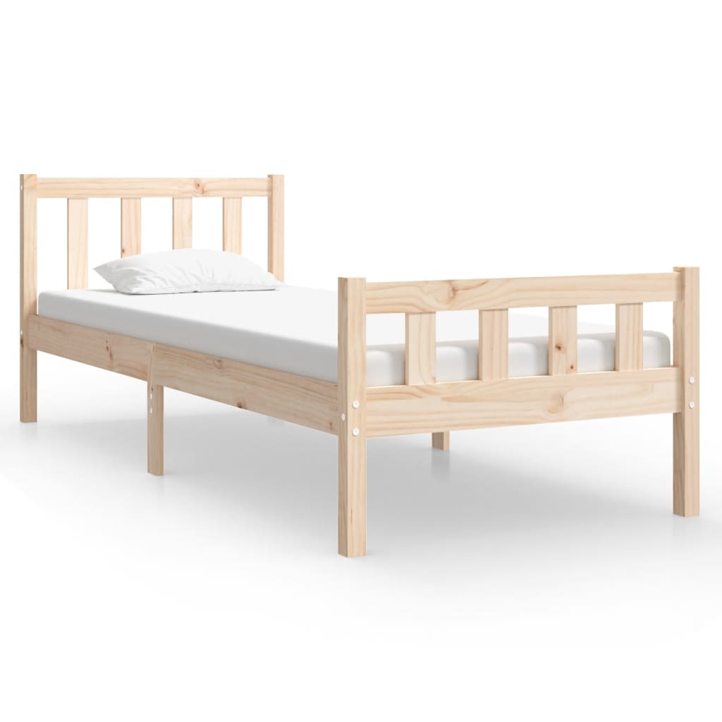 Okvir za krevet od masivnog drva 90 x 190 cm jednokrevetni