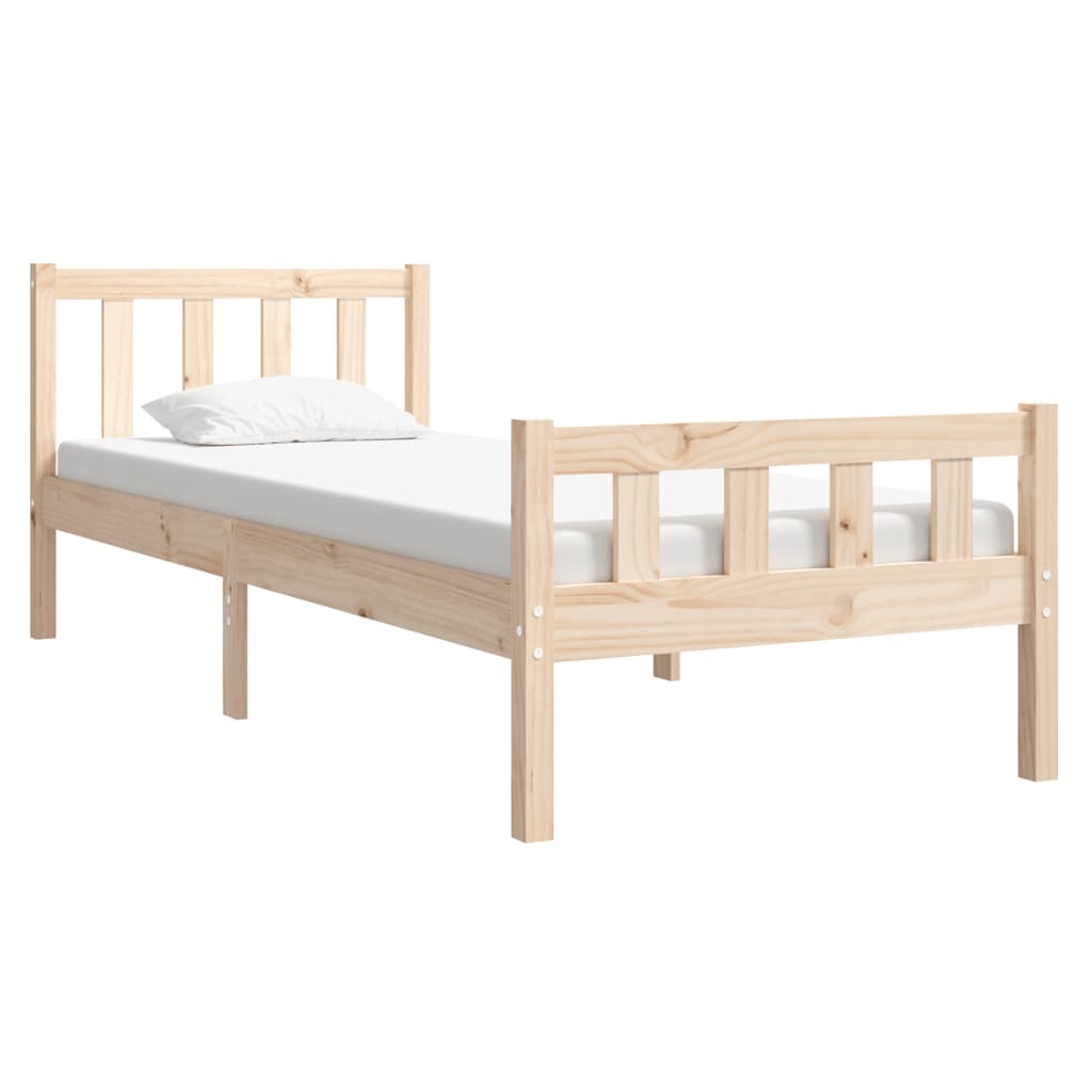 Okvir za krevet od masivnog drva 90 x 190 cm jednokrevetni