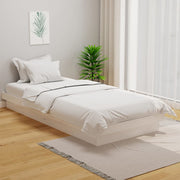 Okvir za krevet od masivnog drva bijeli 90 x 200 cm