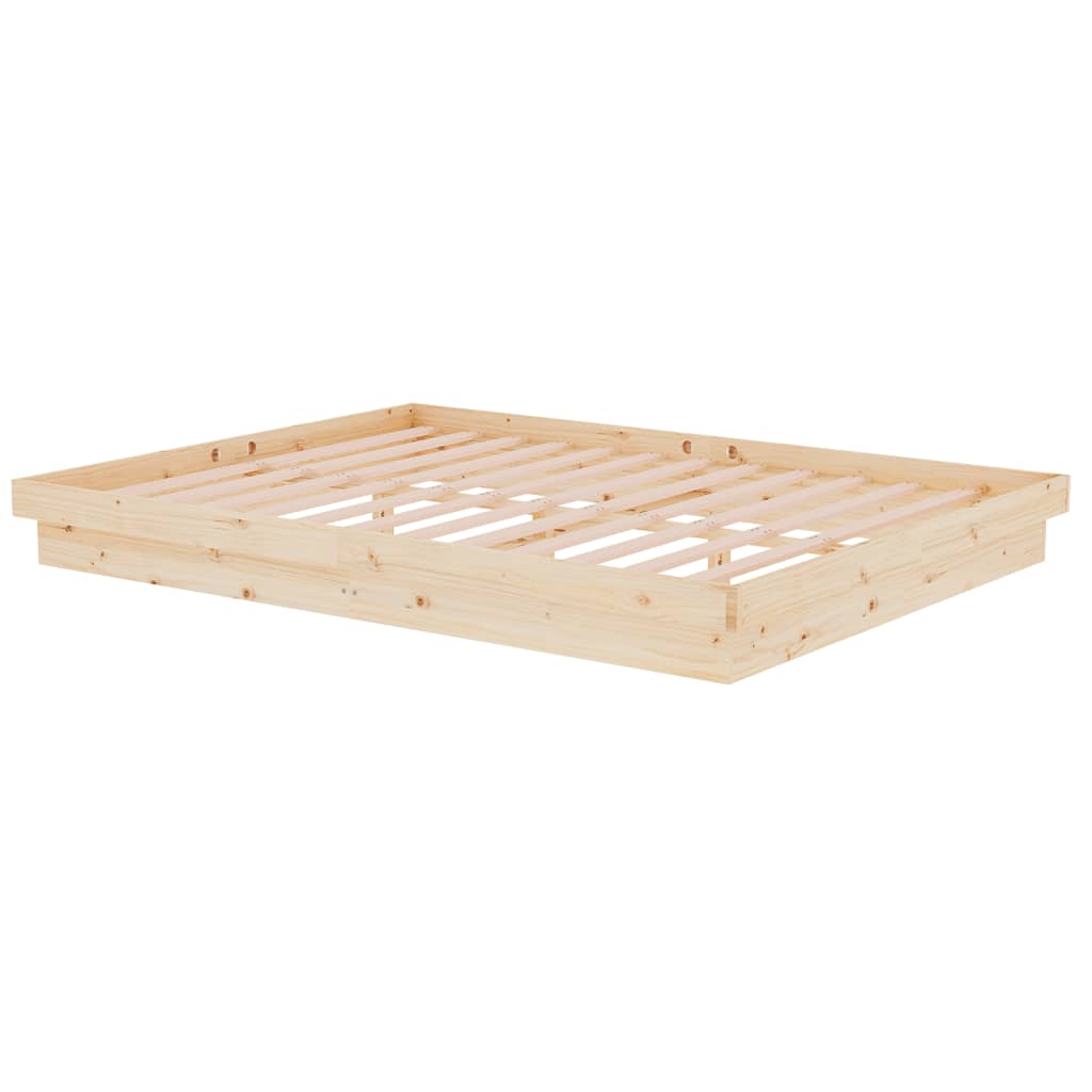 Okvir za krevet od masivnog drva 150 x 200 cm veliki bračni