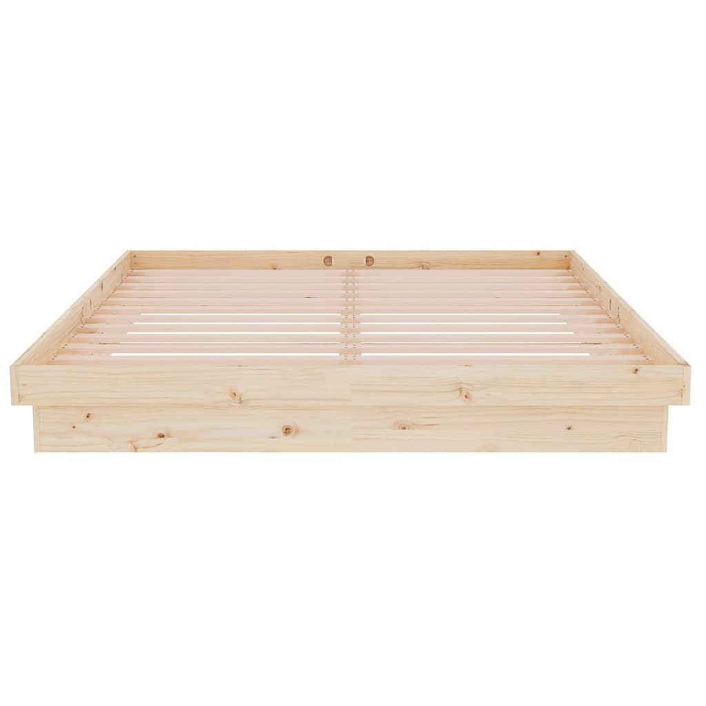 Okvir za krevet od masivnog drva 150 x 200 cm veliki bračni