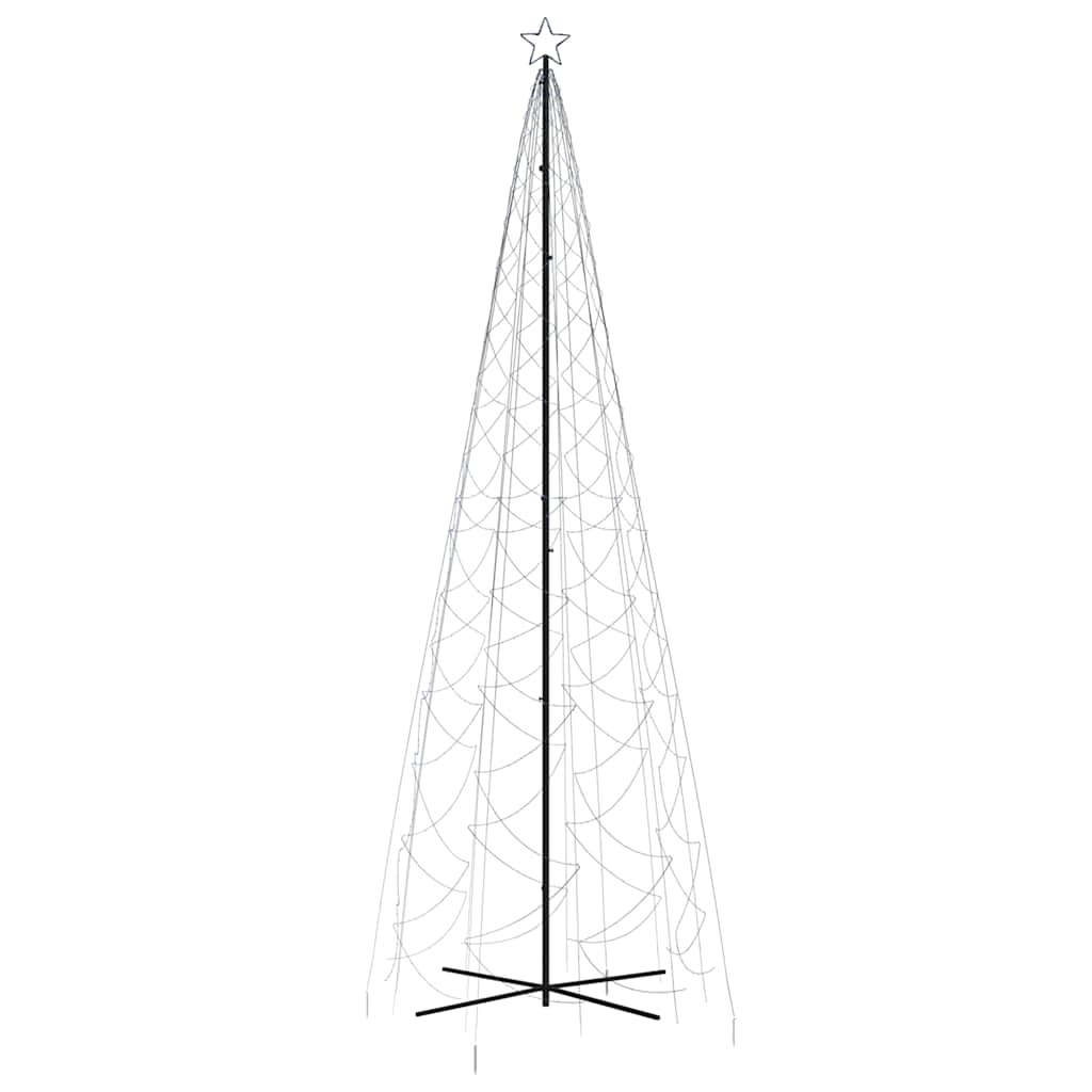 Stožasto božićno drvce plavo 1400 LED žarulja 160 x 500 cm